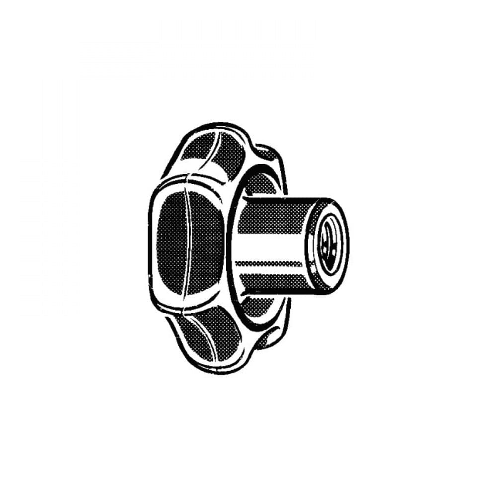 DIN 6336 K Star Grip, Type K, Knob Bolt